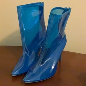 Clear Blue Booties